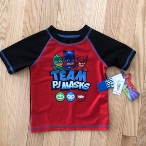 NWT Team Pj Masks Swim Shirt Size: 2T